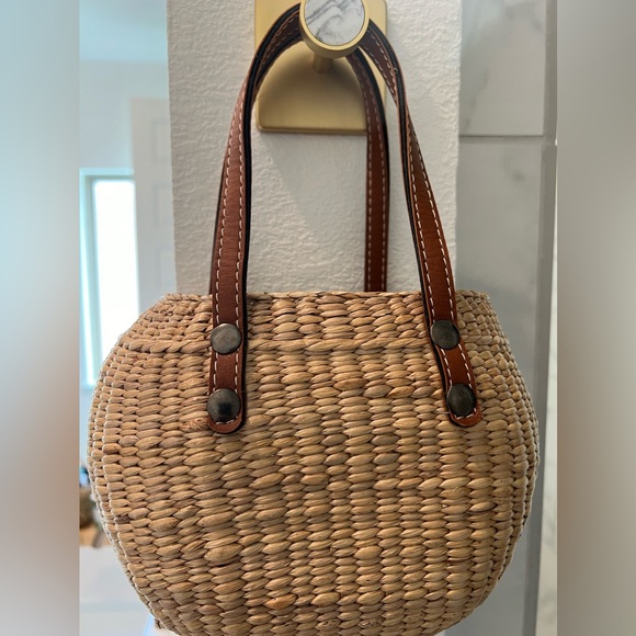 Sea and Grass Mini Tote with drawstring inner bag! - Picture 2 of 12